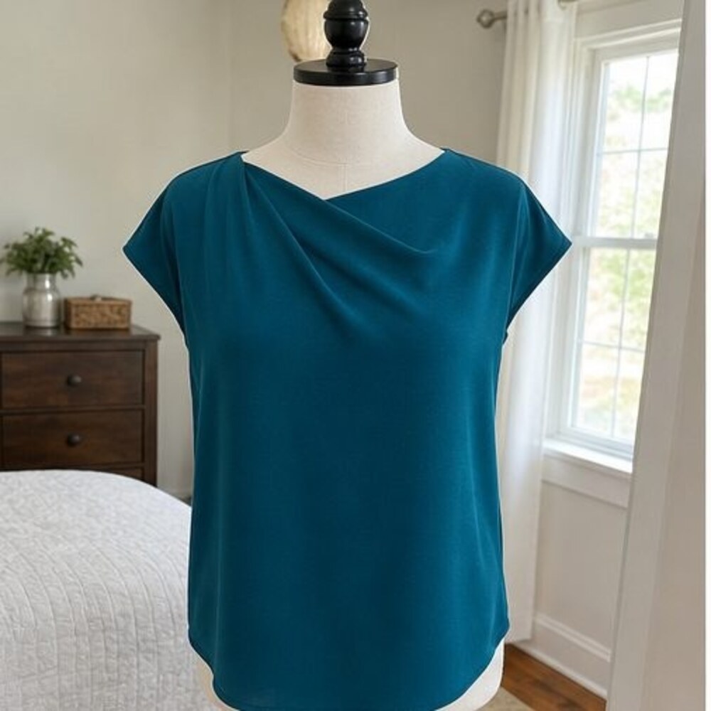Gray Wrap Blouse